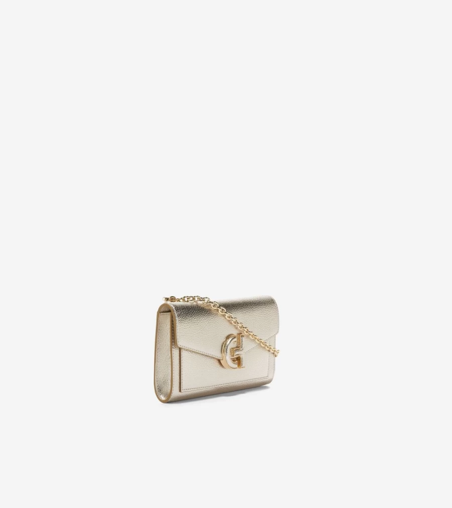 Cole Haan Women's Gold Oversized Closure Phone Case - Stylish Protective Cover