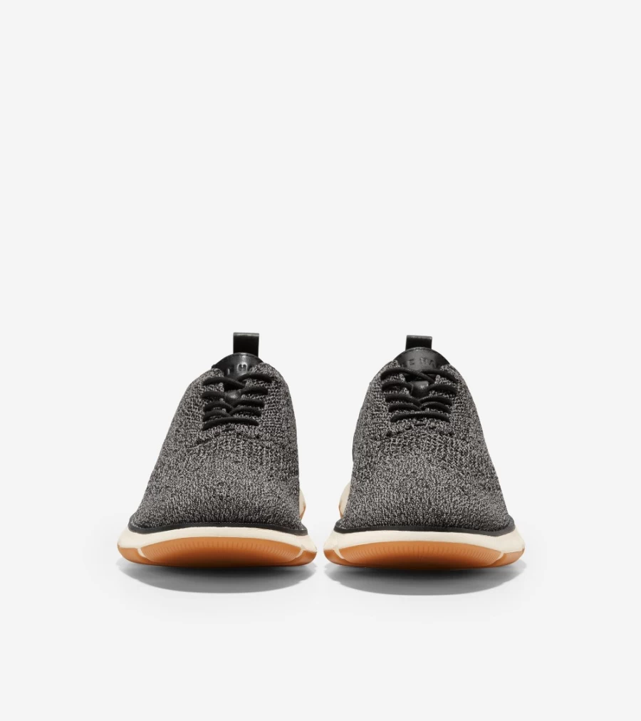 Cole Haan Men's Zerogrand Oxford Shoes in Black Twisted Stitchlite - Lightweight Comfort Dress Casual