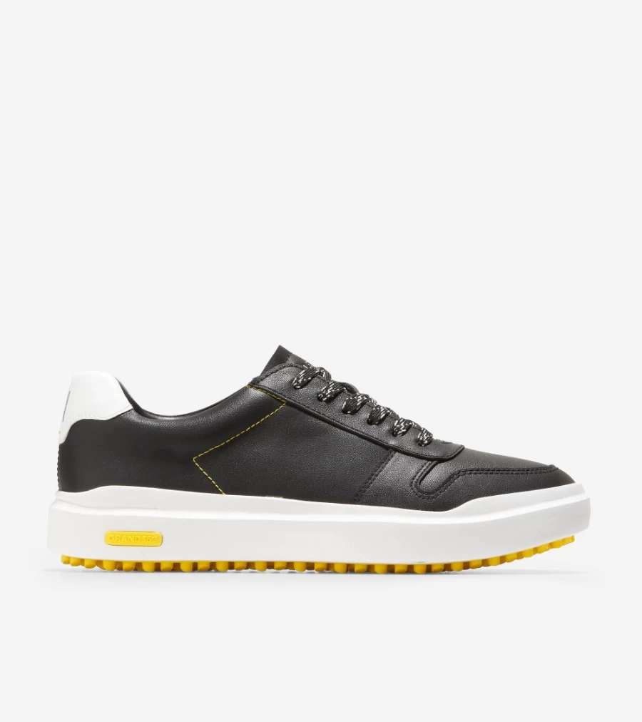Cole Haan Women's GrandPro Am Golf Sneaker in Caviar Black – Comfortable & Stylish Golf Shoes for Women