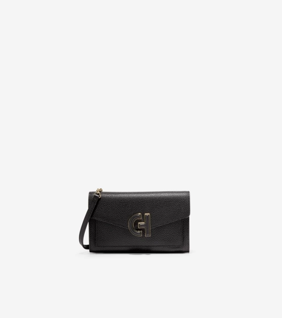 Cole Haan Women's Black Oversized Closure Phone Case - Stylish Protective Cover